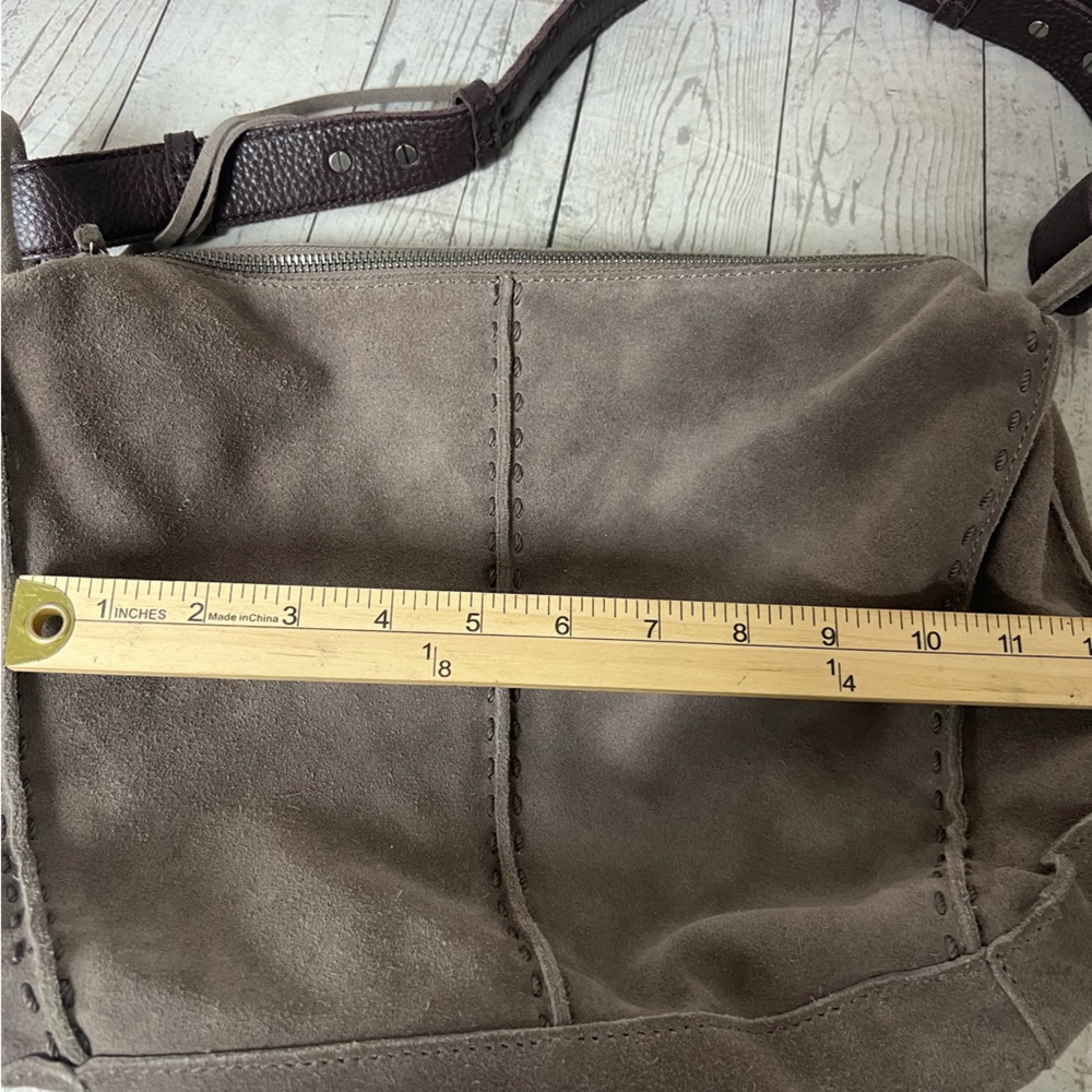 The Sak Los Feliz Hobo Purse Shoulder Bag Mushroom Suede - Picture 12 of 16